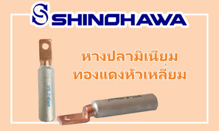 SHINOHAWA : หางปลามิเนียมทองแดงหัวเหลี่ยม
